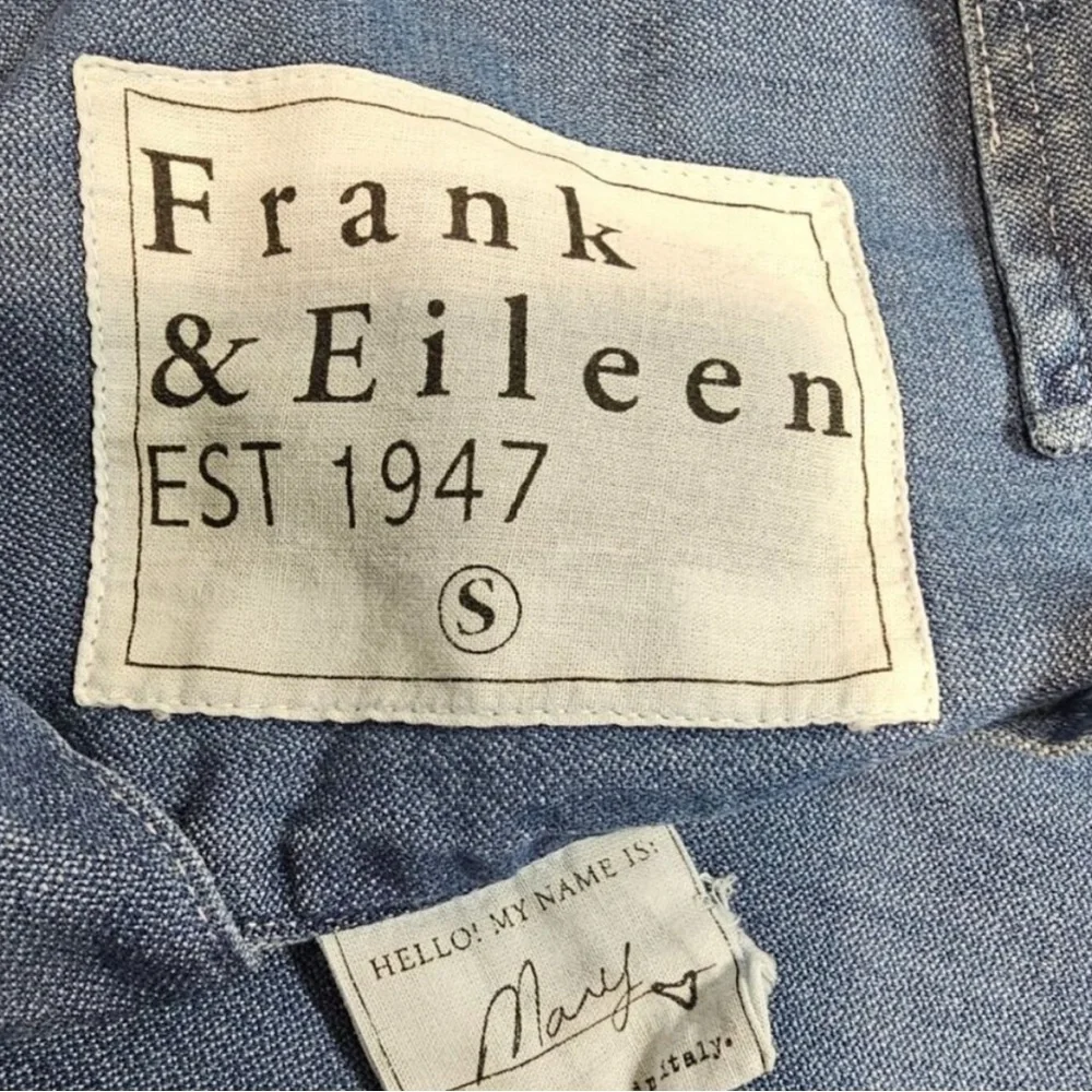 Frank & Eileen Womens S Mary Classic Long Sleeve Denim Shirtdress - Picture 4 of 8